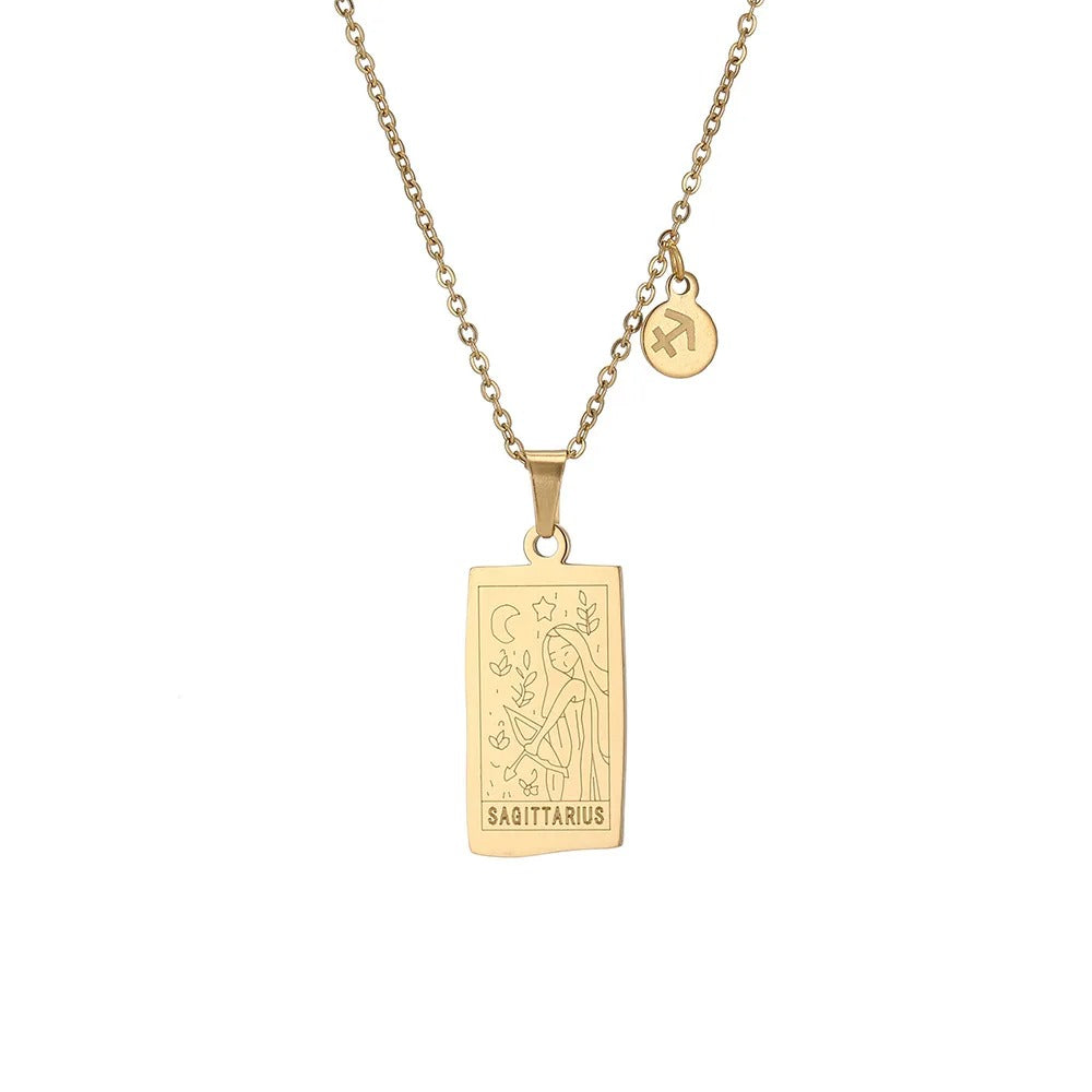 Horoscope Gold Plated Necklace