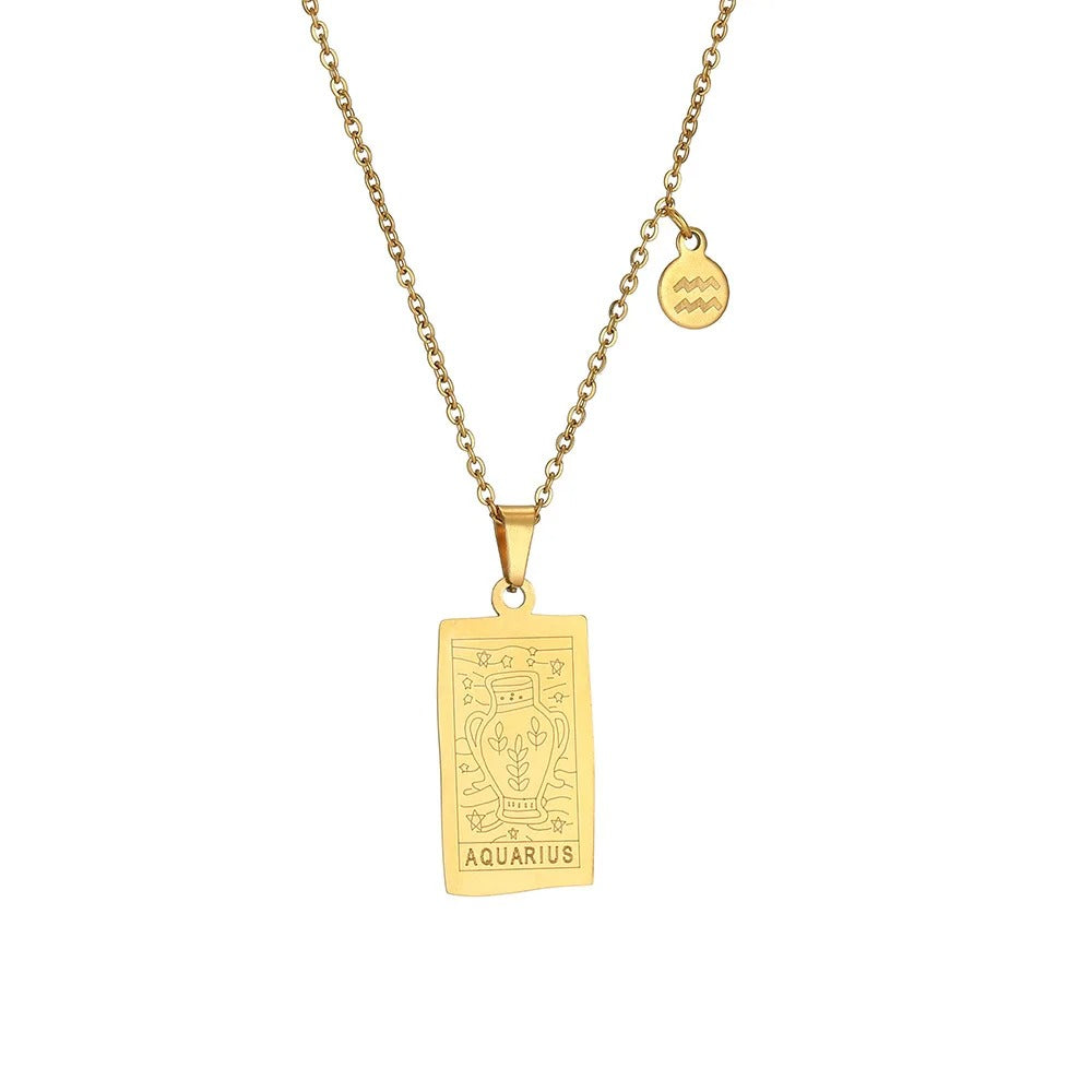 Horoscope Gold Plated Necklace