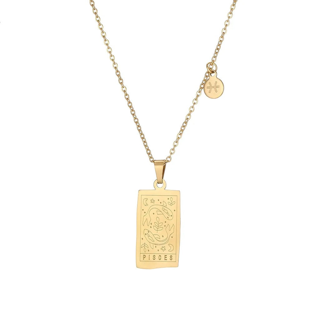 Horoscope Gold Plated Necklace