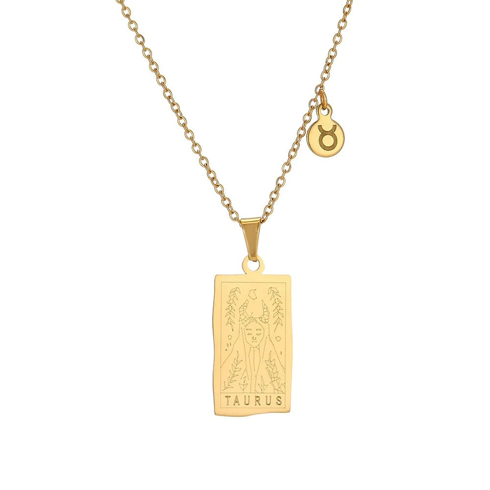 Horoscope Gold Plated Necklace