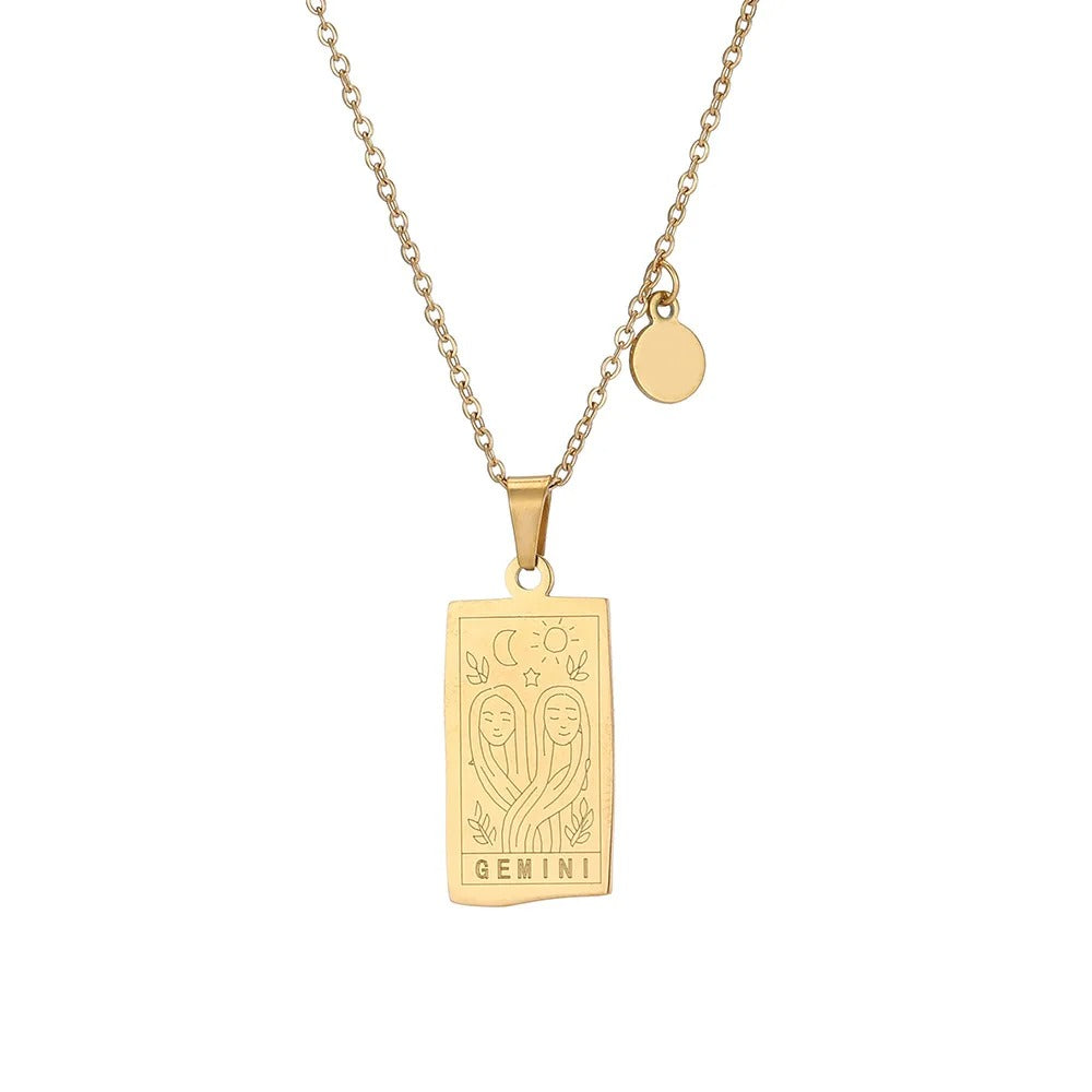 Horoscope Gold Plated Necklace