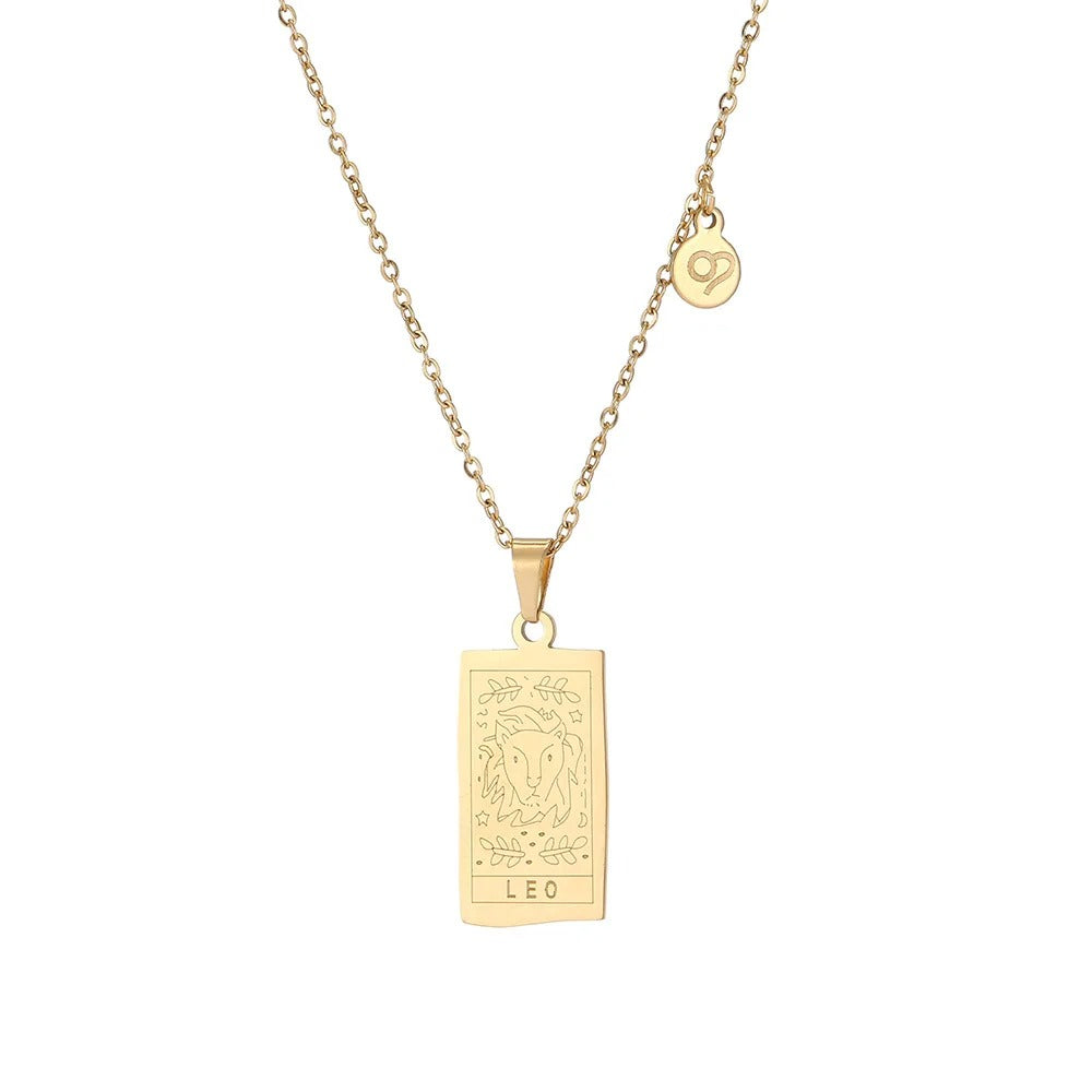 Horoscope Gold Plated Necklace