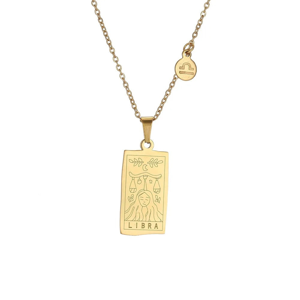 Horoscope Gold Plated Necklace